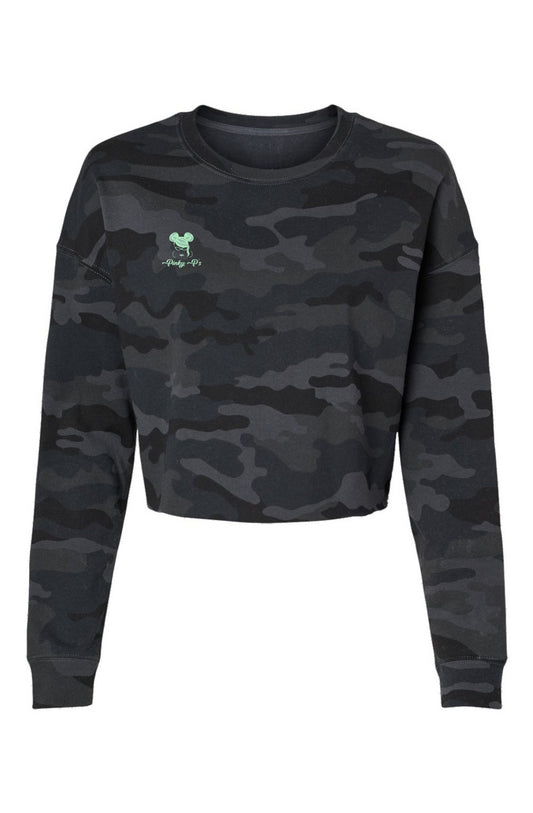 Lightweight Camo Cropped Crew