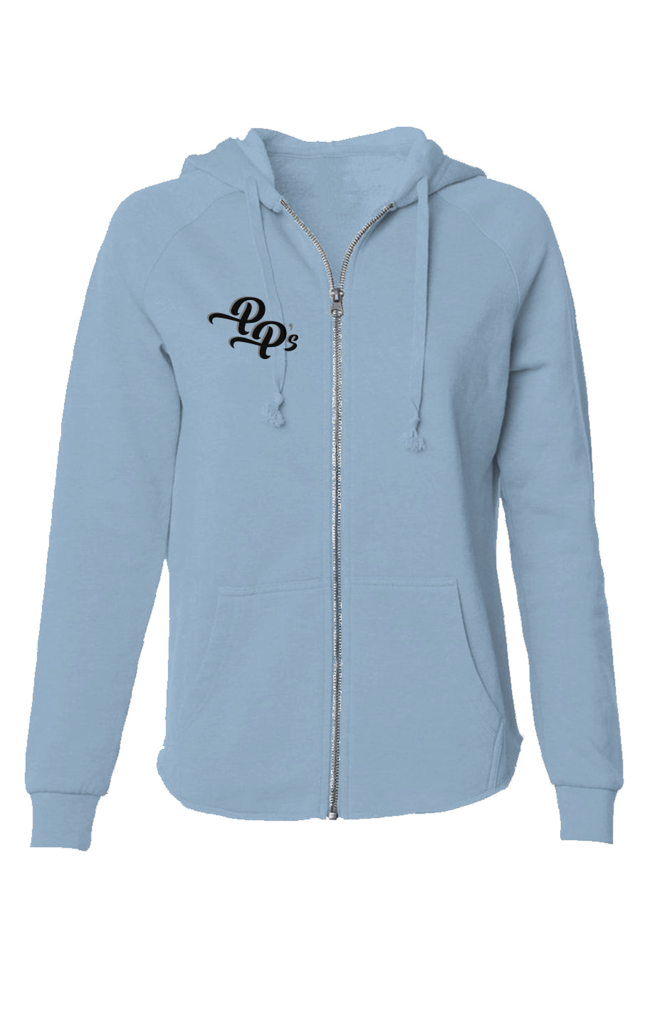 Womens Lightweight Wash Zip Hoodie